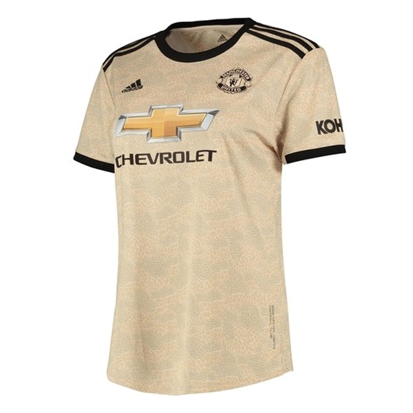 Camiseta Manchester United Replica Segunda Ropa Mujer 2019/20 Marron